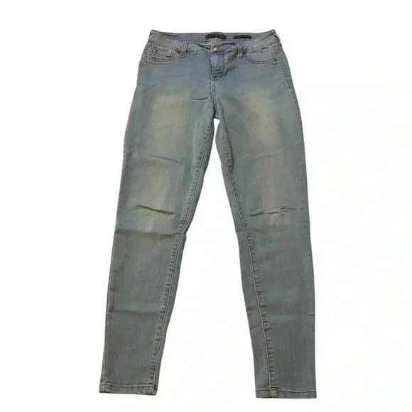 Crave By Cp Denim - Crave By Cp Women's Mid-rise Ankle Skinny Elastic Jeans Light Wash Size 9/29